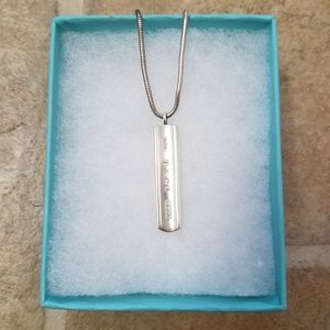 Tiffany & Co. 1837 Bar Pendant Necklace